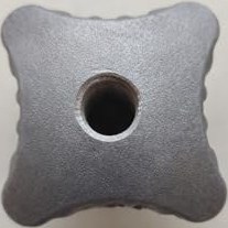Resim Yıldız Başlı Ayar Topuzu Alüminyum (Star Knob) Full Thread (M12) 