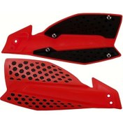 Resim Hightower Kırmızı Siyah Universal Motosiklet El Koruyucu 7/8'' 22mm Dirt Bike Handguard 