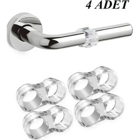 Resim 4 Adet Silikon Kapı Kolu Stoperi (3.1 Cm) 