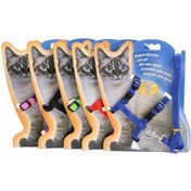 Resim Ayarlanabilir Kedi Gezdirme Göğüs Tasması 