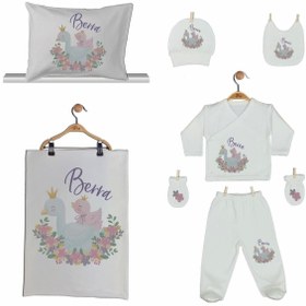 Resim Pia Baby Gl 2203 Isme Özel Yastık Battaniye Zıbın Set 