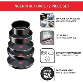 Resim Ingenio Xl Titanyum 2x Büyük Set 12 Parça 