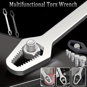 Resim Toolbox'unuzu Bu Evrensel Çift Başlı Torx Anahtarı İle Yükseltin - 3-17mm'den Ayarlanabilir 