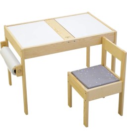 Resim Masal Oyuncak Duyu Aktivite Masası yaz sil yüzey Sandalyeli 