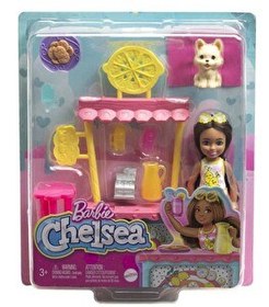 Resim Barbie Chelsea Limonata Standı ve Oyuncak Bebek HNY60 
