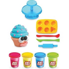 Resim Kapkek Oyun Hamur Seti 224 Gr. - Oyun Hamuru Seti - Hamur Setleri - Kap Kek Hamur Seti - Pasta Hamur Renkli 