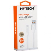 Resim Hytech HY-X893 3m 2.4A Usb to Micro Usb Beyaz Data + Sarj Kablosu Hytech HY-X893 3m 2.4A Usb to Micro Usb Beyaz Data + Sarj Kablosu