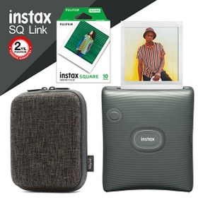 Resim Fujifilm Instax SQ Link Yeşil Ex D Akıllı Telefon Yazıcısı Ve Hediye Seti 3 