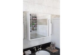 Resim LİSA RAFLI AYNALI BANYO ÜST DOLABI, BEYAZ 