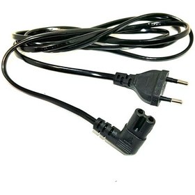 Resim 1.5 Metre L Uçlu Teyp Fişi C7 Power Güç Kablosu 1.5m 2x0.75 Enerj 