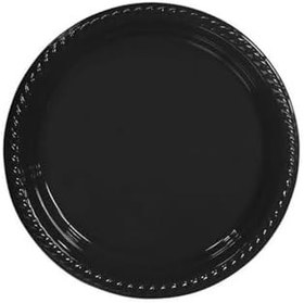 Resim Plastik Tabak Siyah 25'Li 