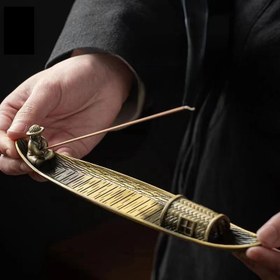 Resim Yaratıcı Tütsü Tutucu, Japon Stili Balıkçı Yaşlı Adam Figürlü Tütsü Yakma Aparatı, Ev Dekorasyonu ve Aromaterapi Süsü 