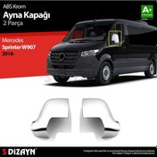 Resim S-Dizayn Mercedes Sprinter W907 Abs Krom Ayna Kapağı 2 Prç. 2018 