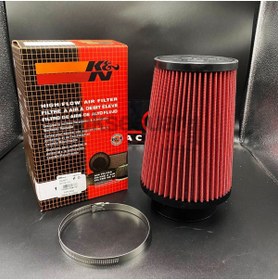 Resim carlone K&N Performans Artırıcı Açık Hava Filtresi 7.6cm Huni Tip Kırmızı Renk - Yüksek Performans 