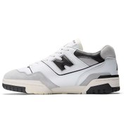 Resim New Balance 550 BB550GWB-NB Lifestyle Men Shoes Beyaz - Siyah Deri Erkek Lifestyle Ayakkabı 