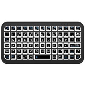 Resim Torima M7 Kablosuz RGB Işıklı Siyah Bluetooth Mini Klavye 