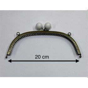 Resim Çanta Ve Cüzdan Klipsi Oval 20 Cm Incili Model Antik Beyaz İnci Antik Beyaz İnci Çok Renkli 