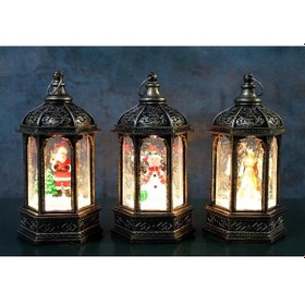 Resim Yılbaşı Temalı Işıklı Kar Küresi Alk3219 - 9073480220863ynt 