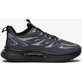 Resim Liger Erkek Günlük Koşu Yürüyüş Spor Ayakkabı SİYAH - SİYAH 