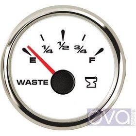 Resim Atık Sintine Su Göstergesi 12/24V Beyaz Veya Siyah Tekne Beyaz - Siyah 