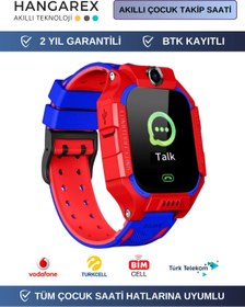 Resim HANGAREX Sim Kartlı Akıllı Saat Çocuk Takip Saati Sim Kart Girişli Btk Kayıtlı Ortam Dinleme Özellikli 