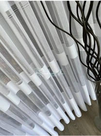 Resim Tül Perde Derin Desen Armür Düz Enine Hizalı 