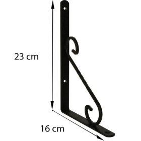 Resim Belle Fusion Mey Ithalat® Ferforje Raf Altı No:3 Siyah 