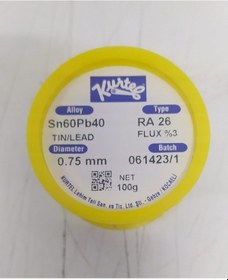 Resim Kurtel Lehim Teli 100gr 0.75mm Kendinden Pastalı 