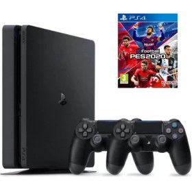 Resim Sony Playstation 4 Slim 500 GB Oyun Konsolu+Ps4 Pes 2020+PS4 2 Kol 