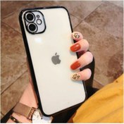 Resim LoopCase Iphone 11 Kılıf Kamera Lens Korumalı Kenar Renkleri Canlı Arka Şeffaf Moda Kapak 