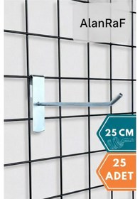 Resim 25 Adet Tel Pano Kancası, Aksesuar Kancası 25 Cm Galvaniz 