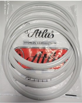 Atlas Motor 13 Jant Motosiklet Lastik Yanağı Beyaz 4 Adet Yanak