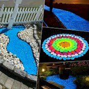 Resim 1001 adet Renkli Reçine Işıltılı Kayaç - Bahçe, Düğün, Parti, Festival ve Akvaryum için Yeniden Kullanılabilir Plastik Peyzaj Dekoru - Canlı Dış Mekan ve Mini Seramik Aksesuarları, Bahçe Süsleri, Festival Süsü, Canlı Kaya Tasarımı, Dayanıklı Kayaçlar 