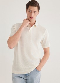 Resim Ecru Polo Shirt - Ecru / L 