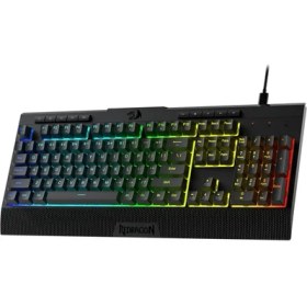 Resim Redragon K525-RGB-PRO 104 Tuşlu Kablolu Rgb Membran Türkçe Oyun Klavyesi, Mekanik Hissi ve Smooth Linear Switch, Fps Oyuncuları Için 