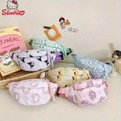 Resim For Kuromi Kemer Çantası Erkekler ve Kadınlar İçin - Ayarlanabilir Askı, Fermuar Kapatma, Naylon Malzeme, for Hello Kitty ve Arkadaşları Karakterleri ile Karikatür Temalı Tasarım, Seyahat veya Günlük Giyim İçin Mükemmel 