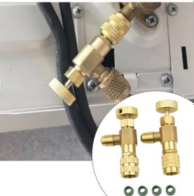 Resim Klima Florür Emniyet Valfi R410 Soğutucu Dolum Vanası 