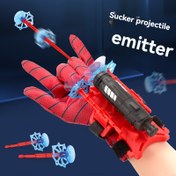 Resim 1 adet Örümcek Ağı Atış Fırlatıcı Eldiven Seti Çocuk oyuncakları, rol yapma fırlatıcısı bilek koruyucu aksesuarlar, yaratıcı oyuncaklar, çocukların doğum günü hediyeleri ve Noel hediyeleri için uygun! 