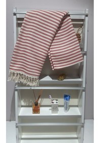 Resim Bambu Peştemal Kırmızı Çizgili 