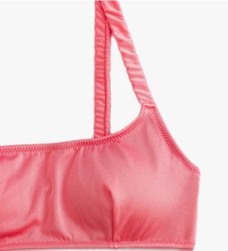 Resim Koton Bralet Bikini Üstü Arkası Kopça Kapamalı Büzgü Detaylı Pedli Pembe 4sak10253mm 