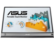 Resim Asus ZenScreen Touch MB16AMT Taşınabilir USB Bilgisayar Monitörü Siyah 