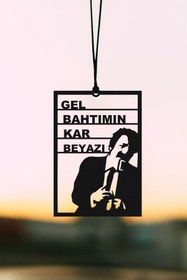 Resim Oyunzu Metal Araba Süsü Müslüm Gel Bahtımın Kar Beyazı Dikiz Aynası Süsü Hediyelik 