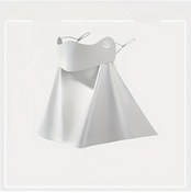 Resim Willowhaven Beyaz Kadın Açık Tasarım Isı Dağıtım Yüz Maskesi Nefes Alabilir Esnek Boyun Koruması Beyaz 