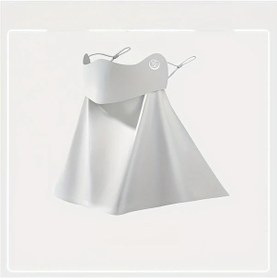 Resim Willowhaven Beyaz Kadın Açık Tasarım Isı Dağıtım Yüz Maskesi Nefes Alabilir Esnek Boyun Koruması Beyaz 