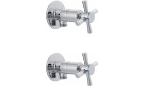 Resim 2 Li Artı Aç Kapa 4 Kollu Krom Çevirveli Taharet Musluğu 