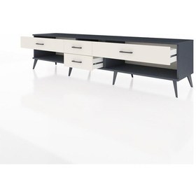 Resim Hyperion Tv Ünitesi 4 Çekmeceli 220x44x51 Antrasit-aytaşı Aytası/aytası - Antrasıt 