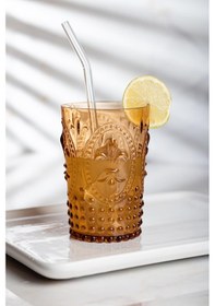 Resim Akrilik Bal Tekli Kısa Bardak & Su Meşrubat Kahve Yanı Bardağı 400 Ml Cam Değildir Bal 