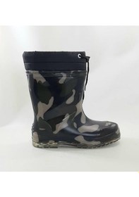 Resim Çağrı Yeşil Kamuflaj Içi Yünlü Erkek Çocuk Yağmur Çizmesi -471424835 