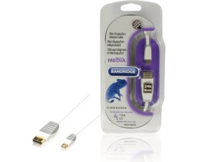 Resim Brs Bandridge Mini Display To Display Kablo - Mini Dp To Dp Kablo 1 Metre 