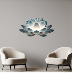 Resim Lotus Çiçeği Metal Tablosu 
